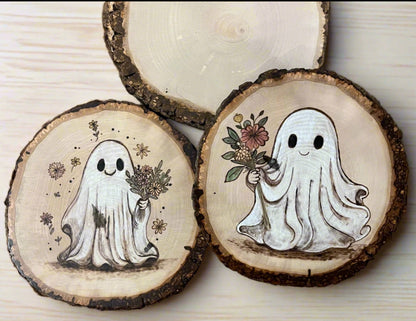 Floral Ghost Shelf Decor