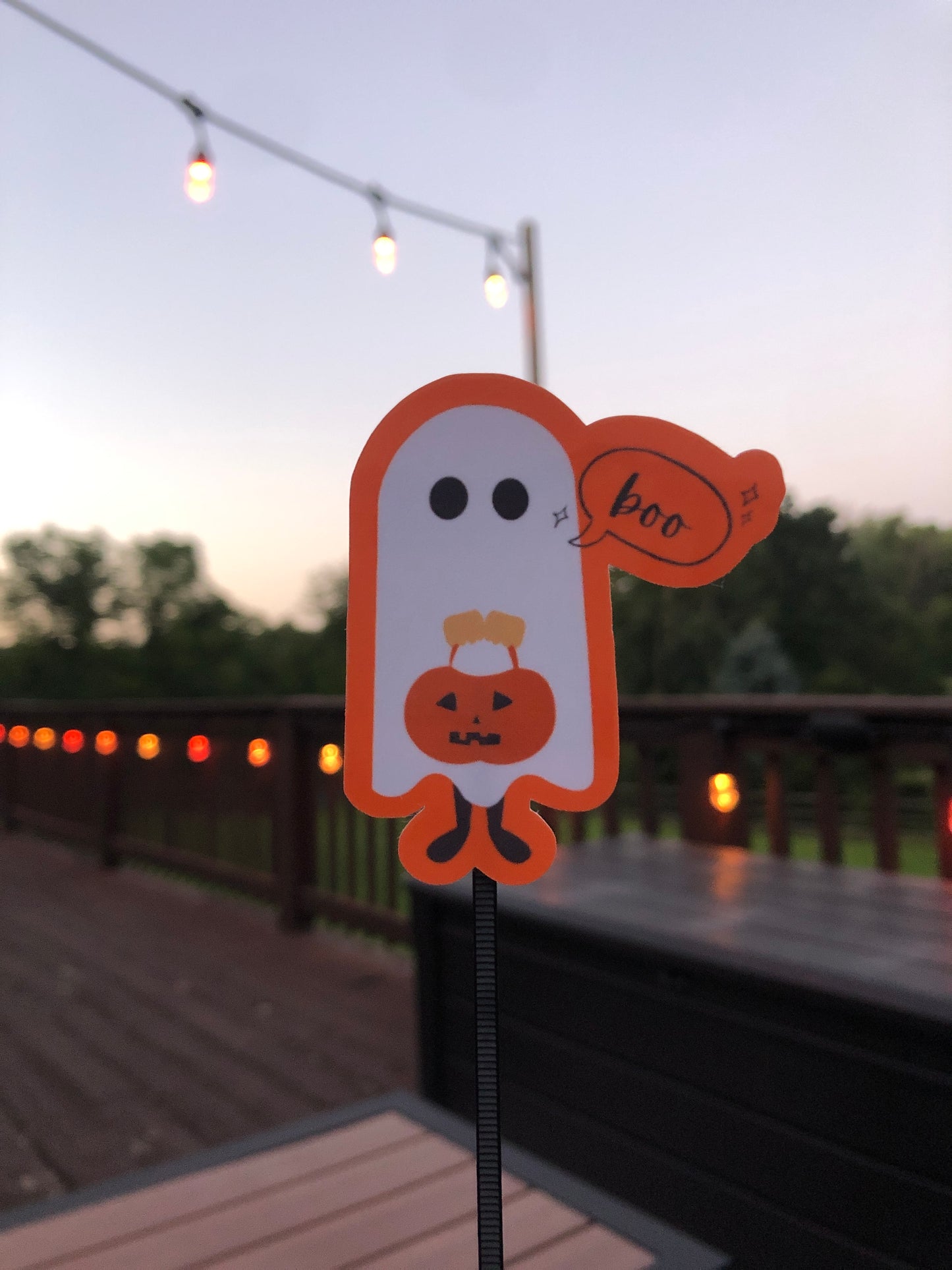 Ghost Boo Sticker