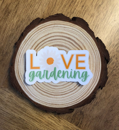 Love Gardening Sticker