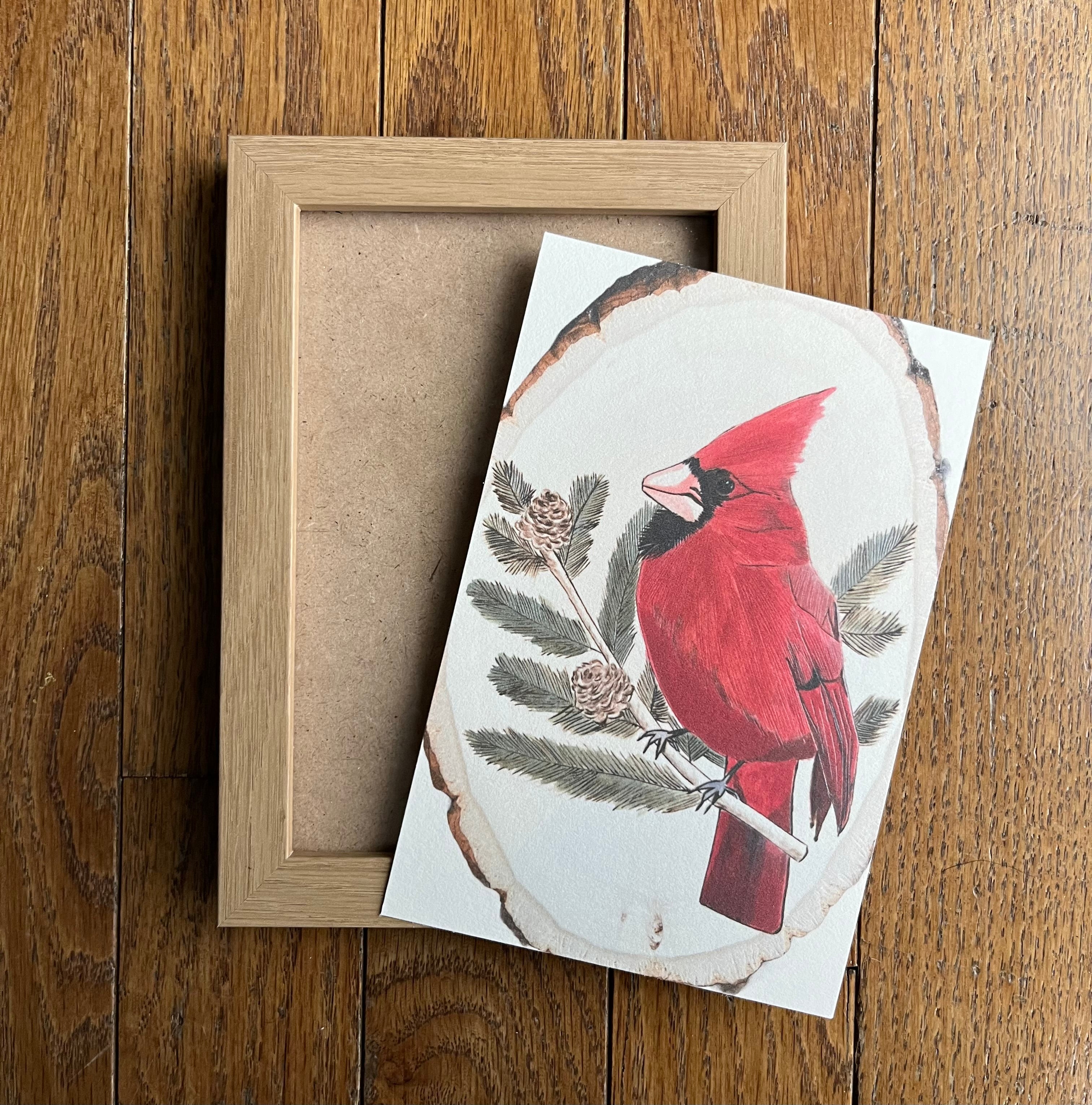 Pyrography Cardinal Winter Cardinal Print – RJG Pyrography