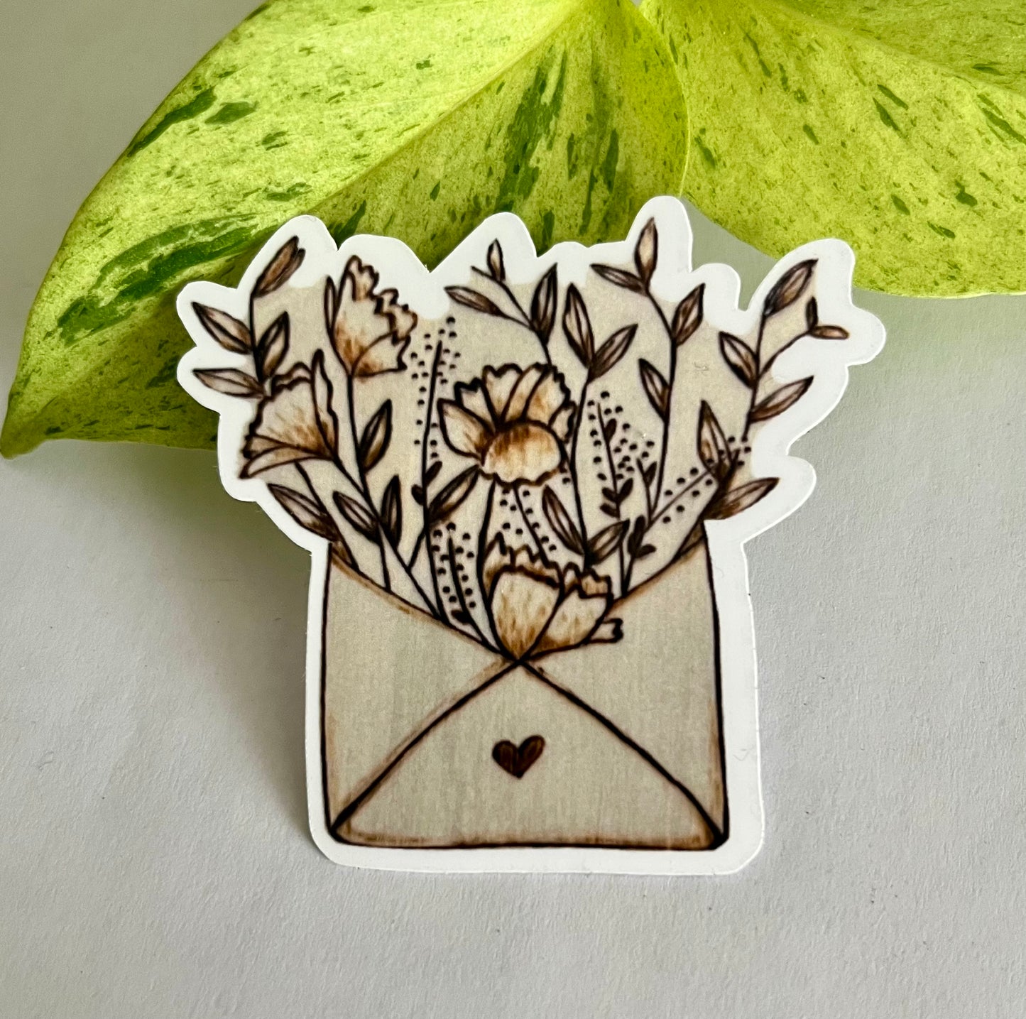 Floral Letter Sticker