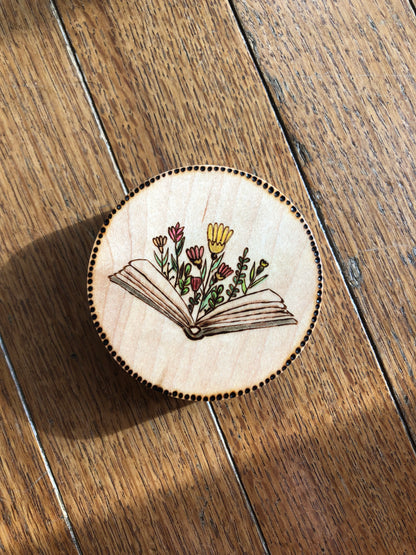 Floral Book Magnet