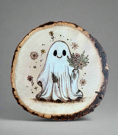 Floral Ghost Shelf Decor