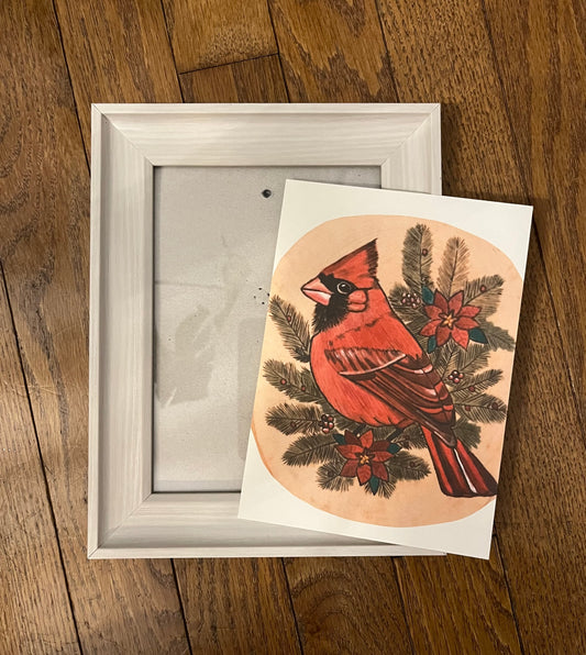 Christmas Cardinal Print