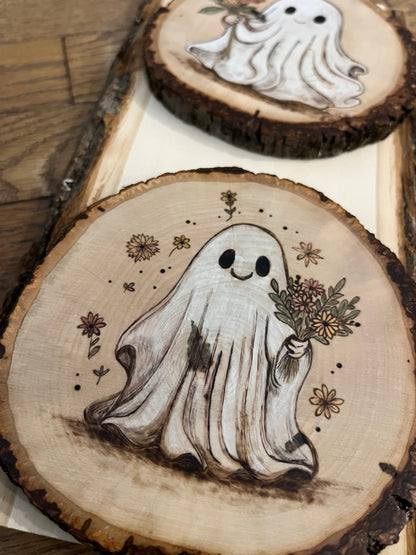 Floral Ghost Shelf Decor