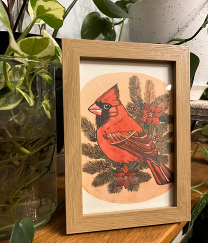 Christmas Cardinal Print