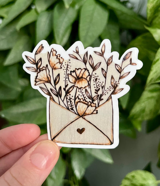 Floral Letter Sticker