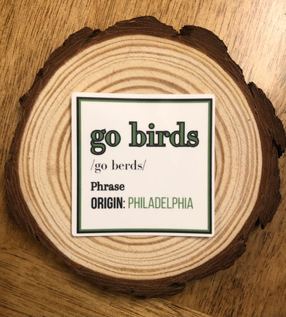 Go Birds Eagle Sticker